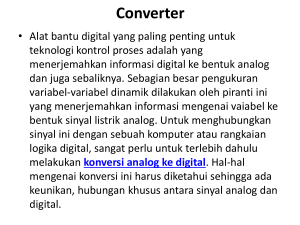 ADC (Analog To Digital Converter)