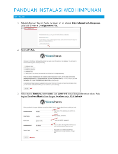 panduan instalasi web himpunan