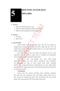 routing statis dan dinamis - Elektro UM
