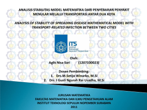 analisis stabilitas model matematika dari penyebaran