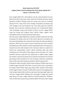 Pasar tunggal ASEAN 2015 press release
