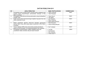 Daftar Penelitian 2011-2015 - Ners Unair