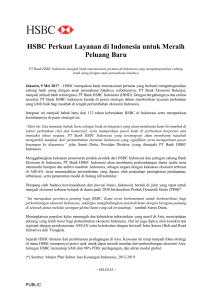 HSBC Perkuat Layanan di Indonesia untuk Meraih Peluang Baru