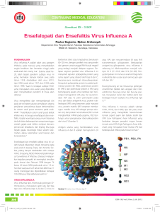 Ensefalopati dan Ensefalitis Virus Influenza A