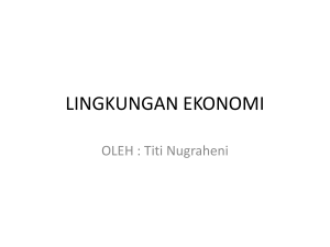 LINGKUNGAN EKONOMI,SOSBUD