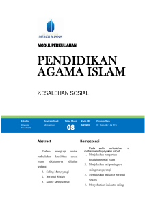 Modul Pendidikan Agama Islam [TM9]