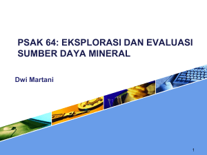 PSAK 64 Evaluasi Sumber Daya Mineral