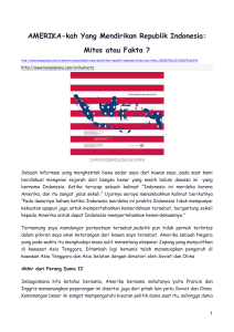 AMERIKA-kah Yang Mendirikan Republik Indonesia