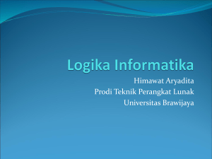 Logika Informatika - Universitas Brawijaya