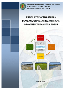 profil perencanaan dan pembangunan jaringan irigasi provinsi