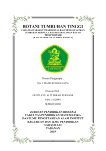 botani tumbuhan tinggi