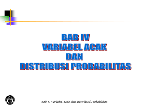 Variabel Acak dan Teori Probabilitas.