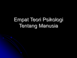 Empat teori psikologi tentang manusia