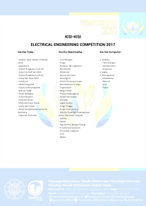 kisi-kisi electrical engineering competition 2017