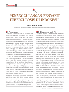 PENANGGULANGAN PENYAKIT TUBERCULOSIS DI INDONESIA