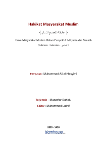 Hakikat Masyarakat Muslim