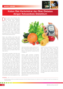 Kaitan Diet Karbohidrat dan Obat Diabetes dengan