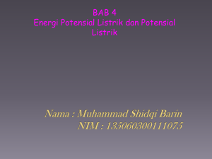 ppt BAB 4 Energi Potensial Listrik dan Potensial Listrik