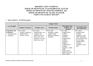 Kisi-Kisi UN SMA
