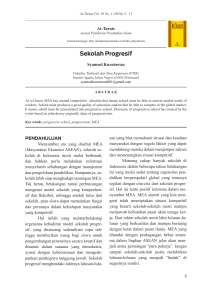 Sekolah Progresif - Jurnal IAIN Pontianak