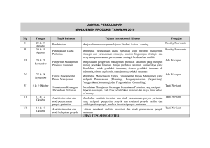 jadwal perkuliahan