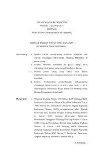 peraturan bank indonesia nomor 17/2/pbi/2015 tentang suku bunga