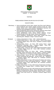 Perda Kota Bima No 5 Tahun 2004 - BPK RI Perwakilan Propinsi