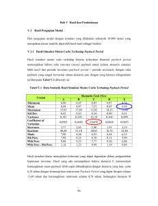 96 Bab V Hasil dan Pembahasan V.1 Hasil Pengujian Model Dari