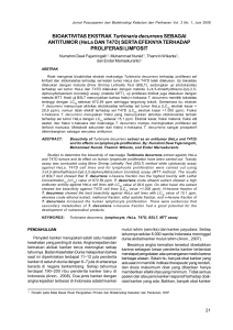 BIOAKTIVITAS EKSTRAK Turbinaria decurrens SEBAGAI