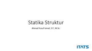 Statika Struktur - Blog Dosen ITATS