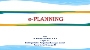 oleh: Dr. Rasidin Karo Karo, S. M.Si 27 April 2017 Bimbingan Teknis