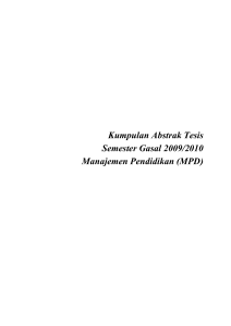 Manajemen Pendidikan - Pascasarjana Universitas Negeri Malang