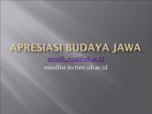 Apresiasi Budaya Jawa
