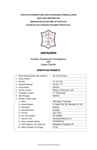 penilaian pelaksanaan proses belajar mengajar