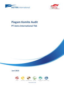 Piagam Komite Audit - Astra International