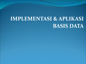 aplikasi basis data