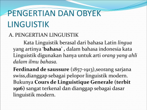 linguistik umum