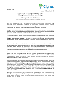 Cigna Press Release - Cigna Multi Proteksi dan