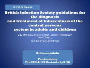 British Infection Society guidelines for the diagnosis and treatment of