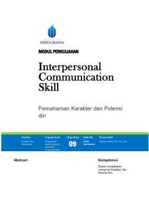 Modul Interpersonal Comm Slide [TM9].