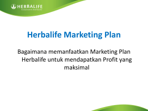 Herbalife Marketing Plan