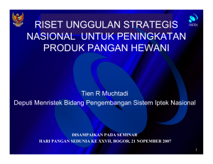 riset unggulan strategis nasional untuk