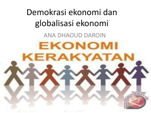 Demokrasi ekonomi dan globalisasi ekonomi