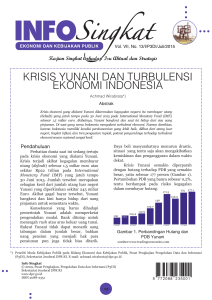 Krisis Yunani dan Turbulensi eKonomi indonesia