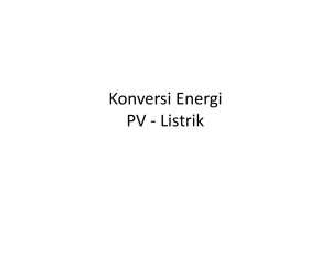 Konversi Energi PV