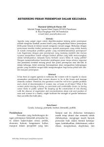 rethinking peran perempuan dalam keluarga - e