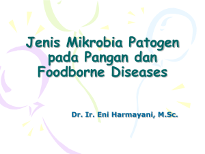Jenis Mikrobia Patogen pada Pangan dan Foodborne Diseases