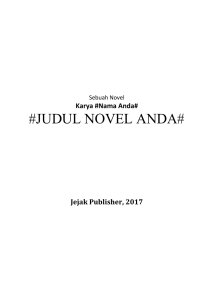 Form Naskah Buku - Jejak Publisher