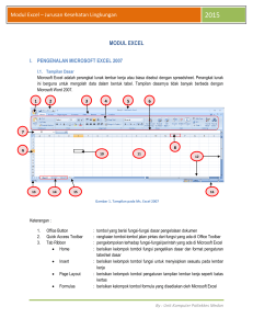 Modul Excel – Jurusan Kesehatan Lingkungan