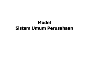 Model Sistem Umum Perusahaan